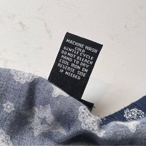 Rue 21 Three quarter Length Sleeve Boho - Blue & White Size Medium - Picture 7 of 16